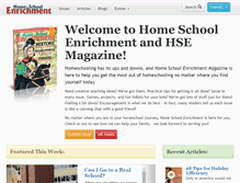 Tablet Screenshot of homeschoolenrichment.com